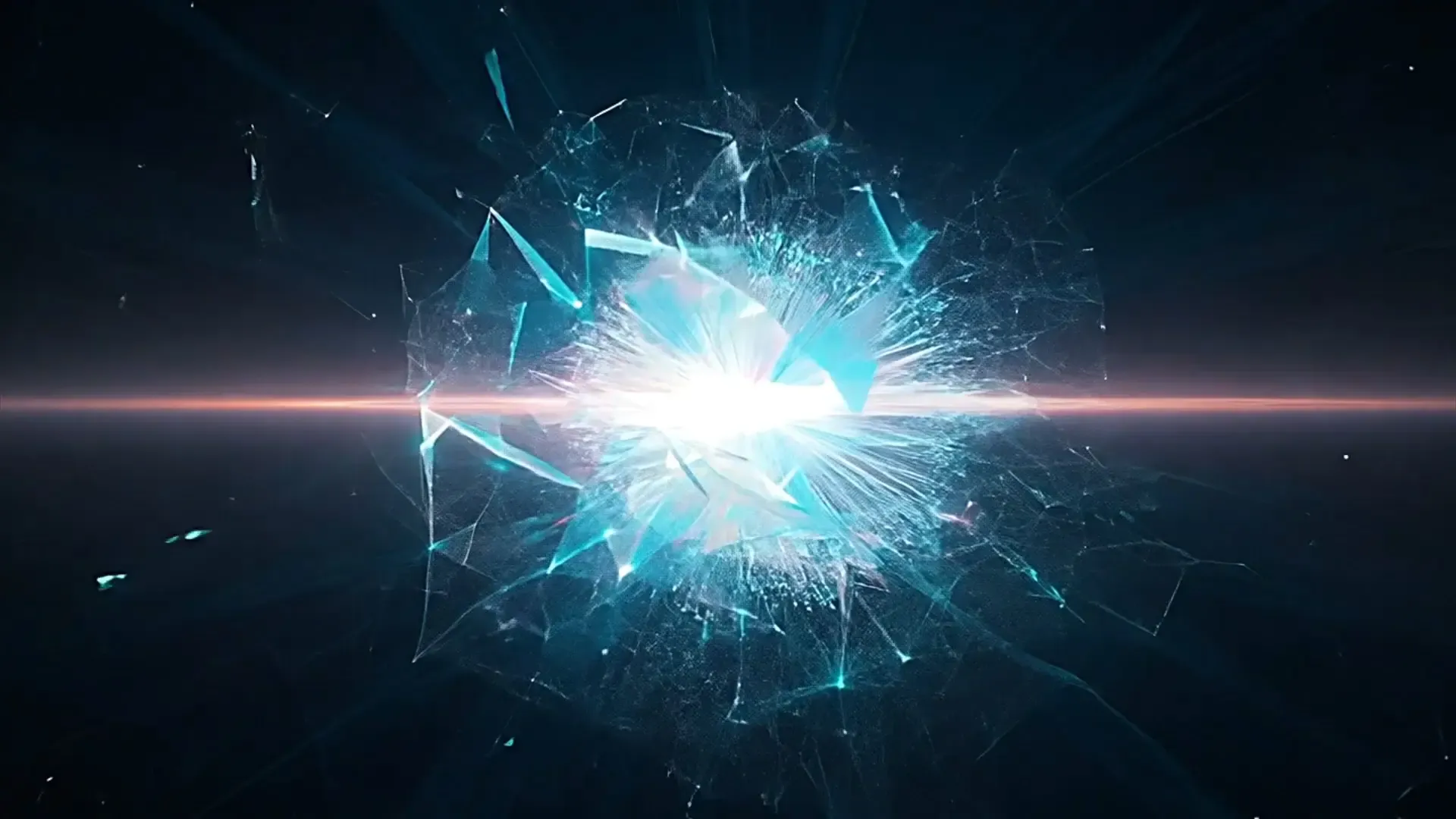 Crystal Explosion Overlay for Cinematic Logo Reveal Animation